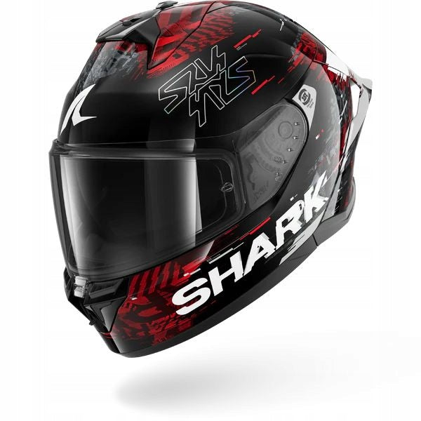 SHARK INTEGRAL HELMET SKWAL SKWAL CUP SPEED-VIB BLK RED SILVER XS + FREEBIES Size XS