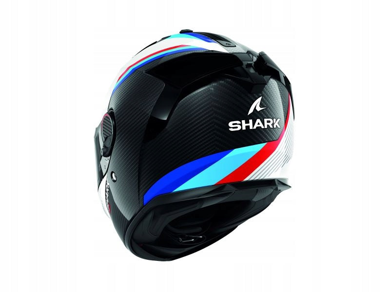 SHARK INTEGRAL HELMET SPARTAN GT PRO DOKHTA CARBON BLACK WHITE BLUE XS Size XS