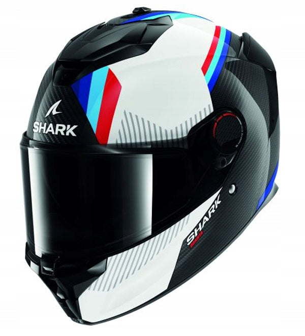 SHARK INTEGRAL HELMET SPARTAN GT PRO DOKHTA CARBON BLACK WHITE BLUE XS