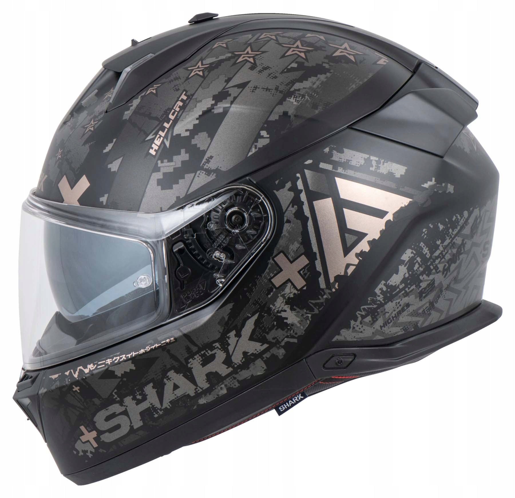 SHARK SKWAL I3 Hellcat Integral Tourist Motorcycle Helmet Naked Size S