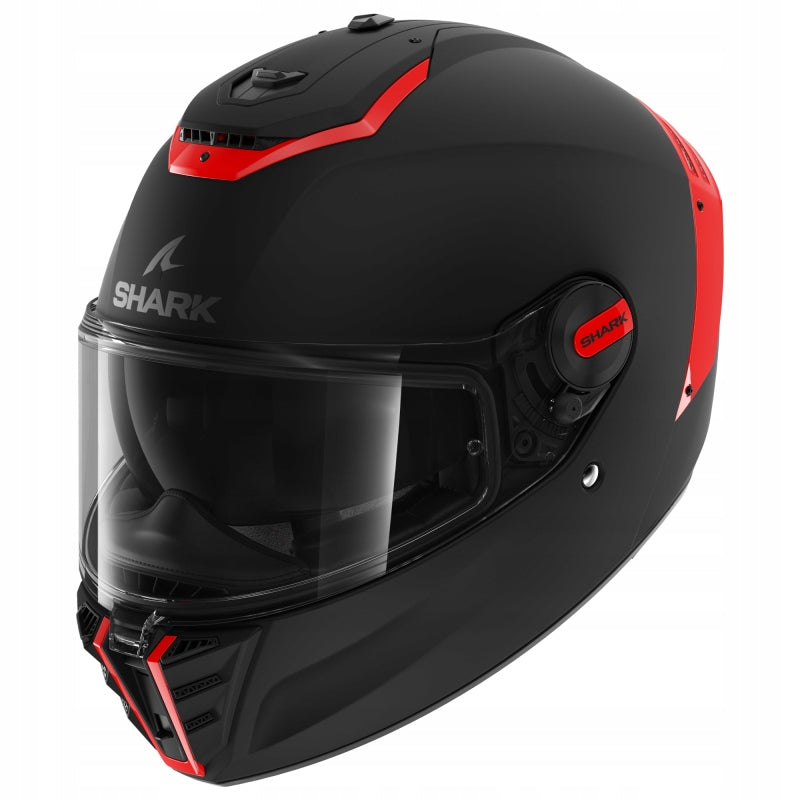 SHARK SPARTAN SP INTEGRAL MOTORCYCLE HELMET BLACK RED