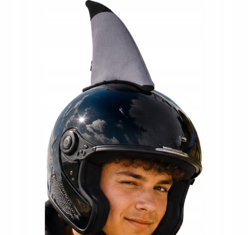 SHARK bicycle helmet ornament for bike scooter ski shark with Velcro