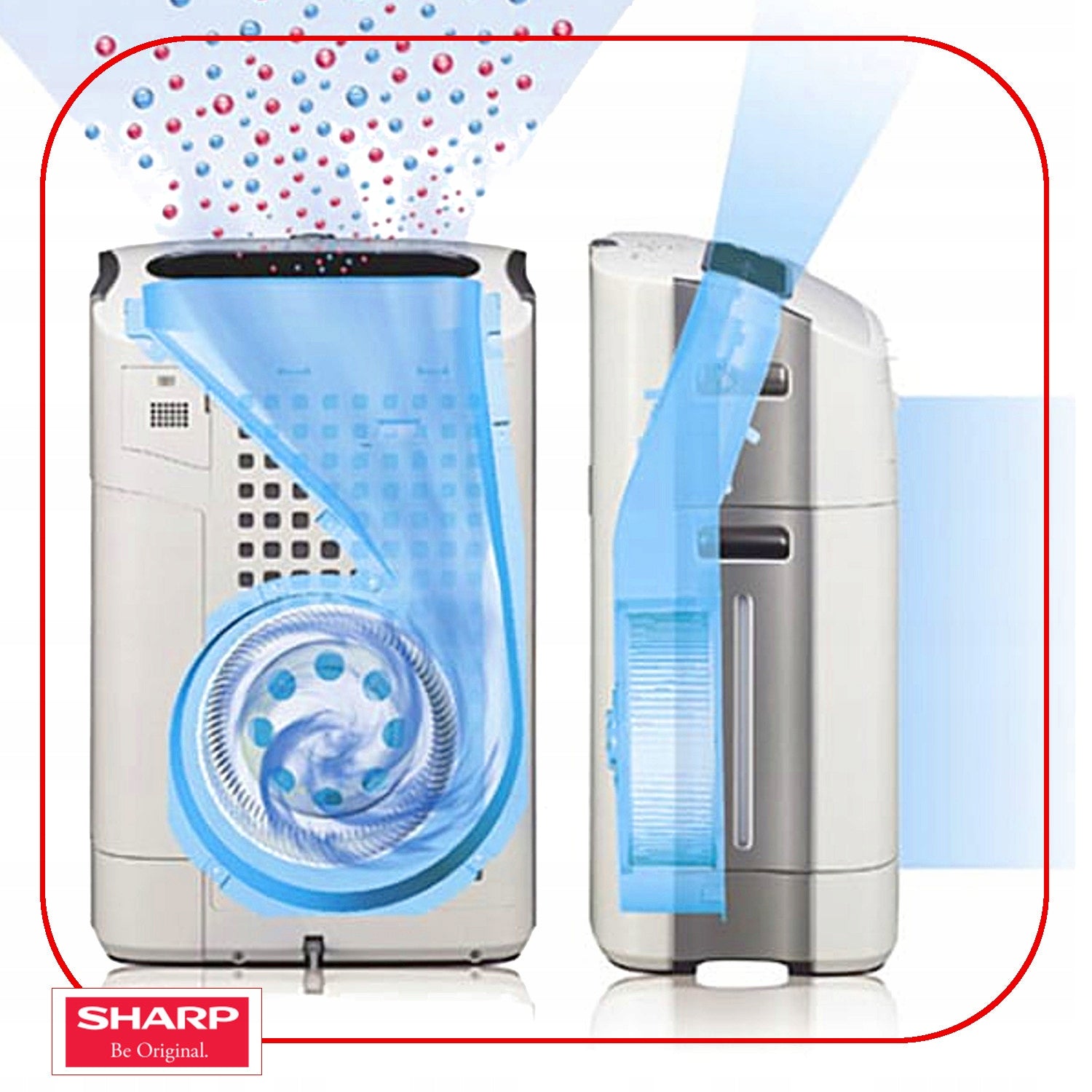 SHARP AIR PURIFIER HUMIDIFIER KCA50EUW HEPA POWERFUL SILENT IONIZATION Brand Sharp