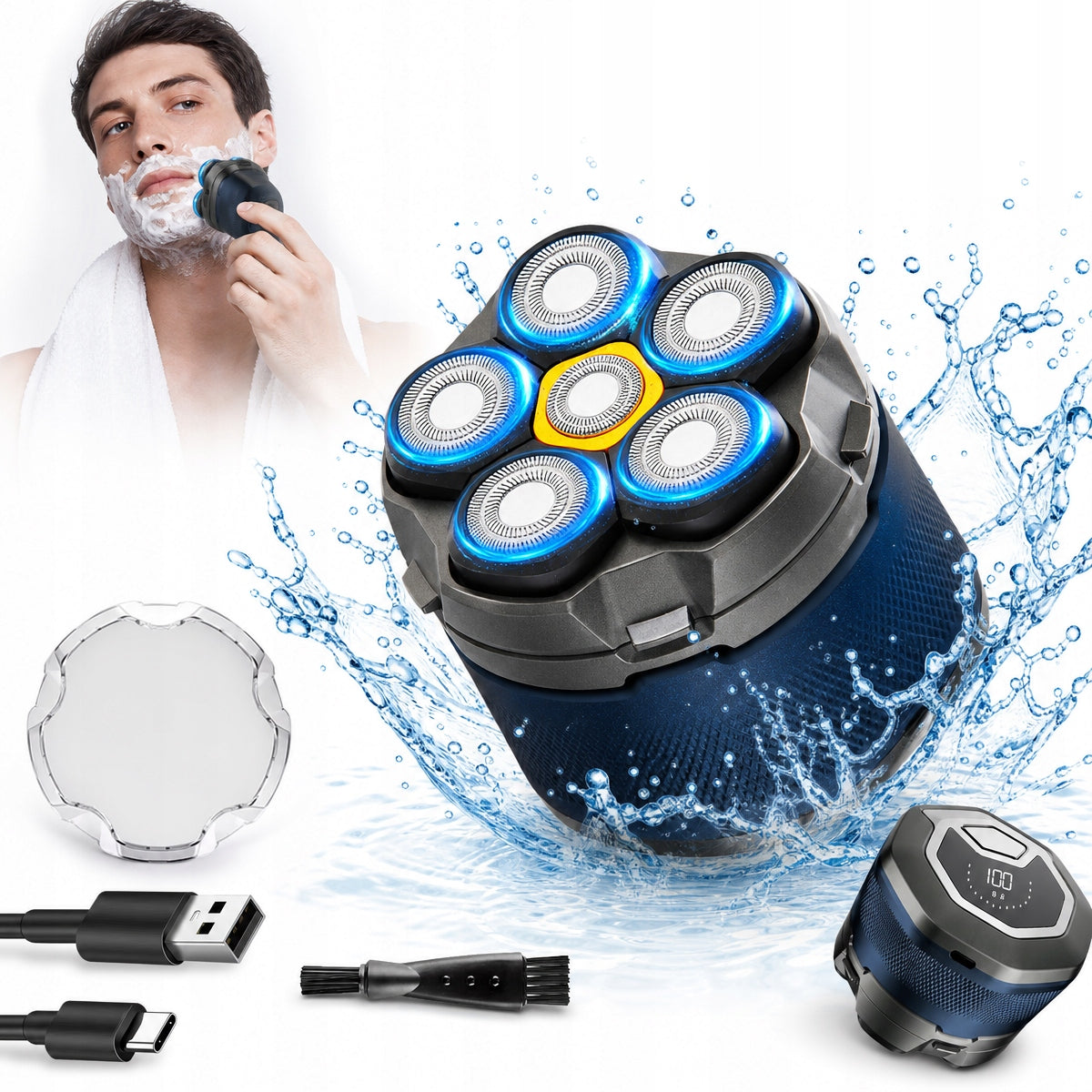 SHAVER BEARD HEAD RAZOR TRIMMER WATERPROOF