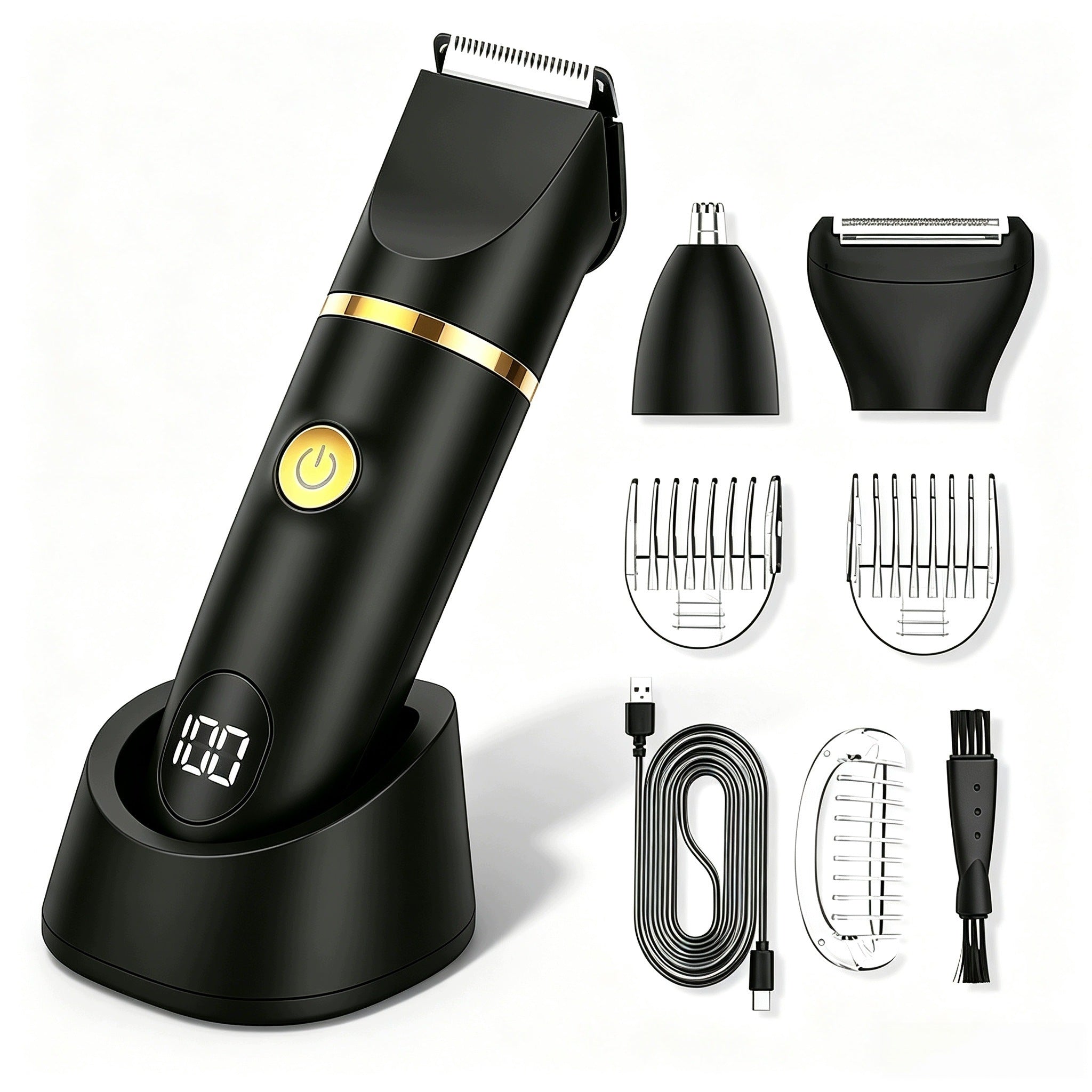 SHAVER MEN'S ELECTRIC BEARD SHAVER BODY BEARD + TRIMMER