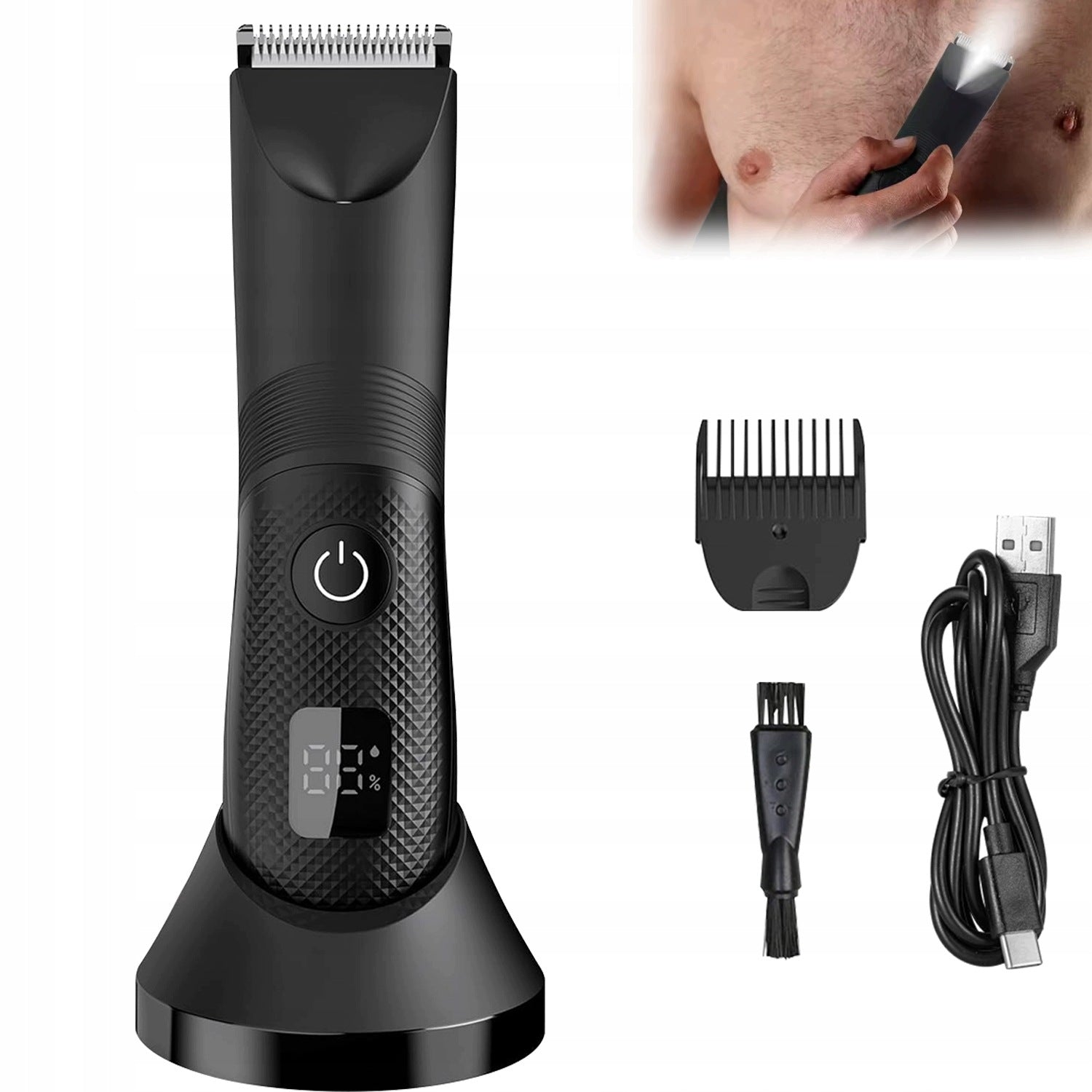 SHAVER MEN'S RAZOR MULTIFUNCTIONAL TRIMMER FOR SHAVING BEARD HAIR HEAD
