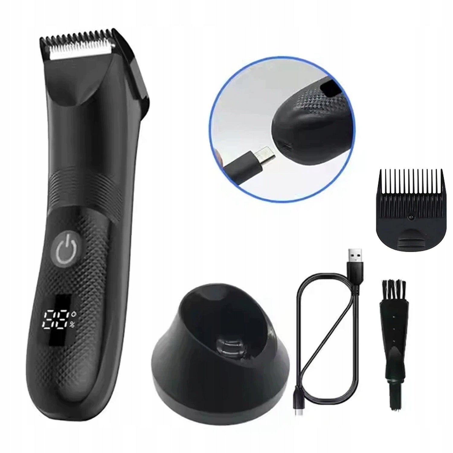 SHAVER MEN'S TRIMMER 5W BEARD HAIR WIRELESS SHAVING Packaging status original