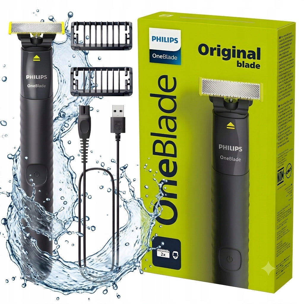 SHAVER PHILIPS ONEBLADE TRIMMER RAZOR BEARD WET&DRY USB Brand Philips