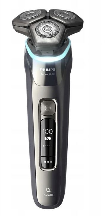 SHAVER PHILIPS S9986 + CLEANING BASE + CASE + 3xLIQUID FOR BASE + TRIMMER!!! Manufacturer code S9986/63
