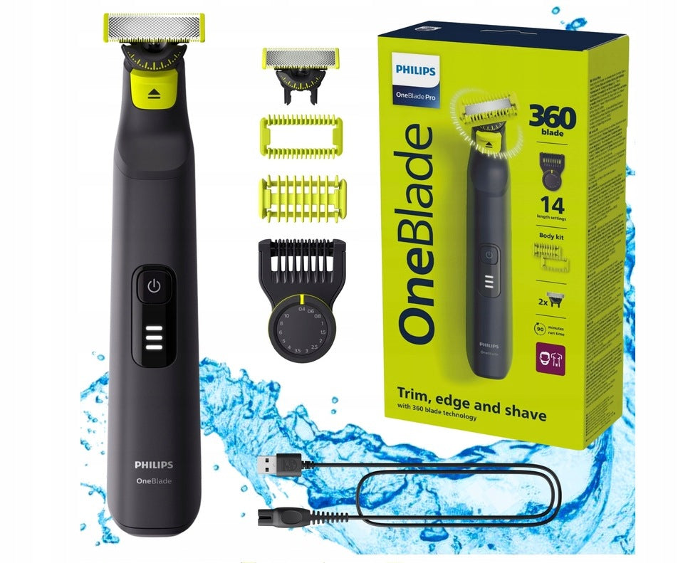 SHAVER RAZOR ONEBLADE PRO360 FACE+BODY QP6542 WET DRY PREMIUM 2026