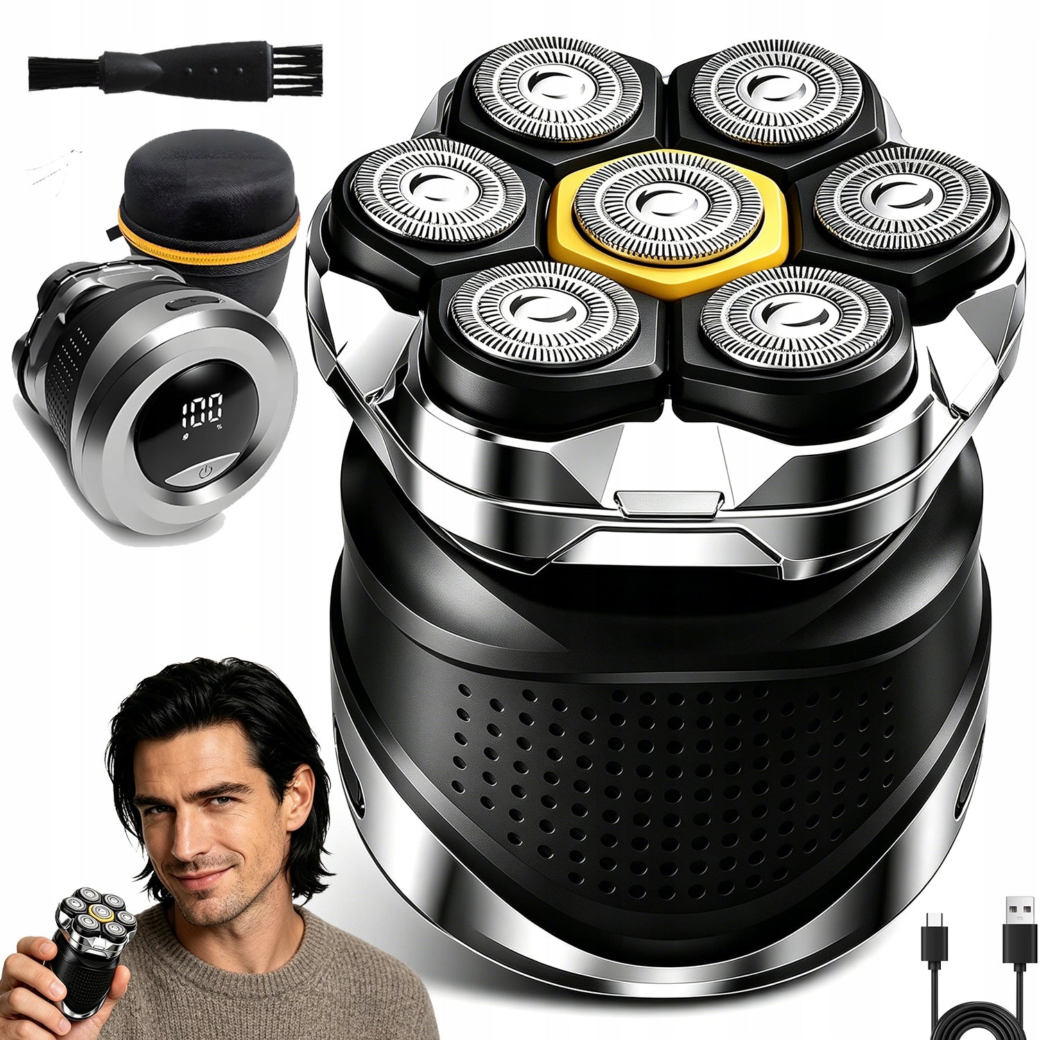 SHAVER TRIMMER PROFESSIONAL RELIABLE SOLID FOR WET AND DRY SHAVING