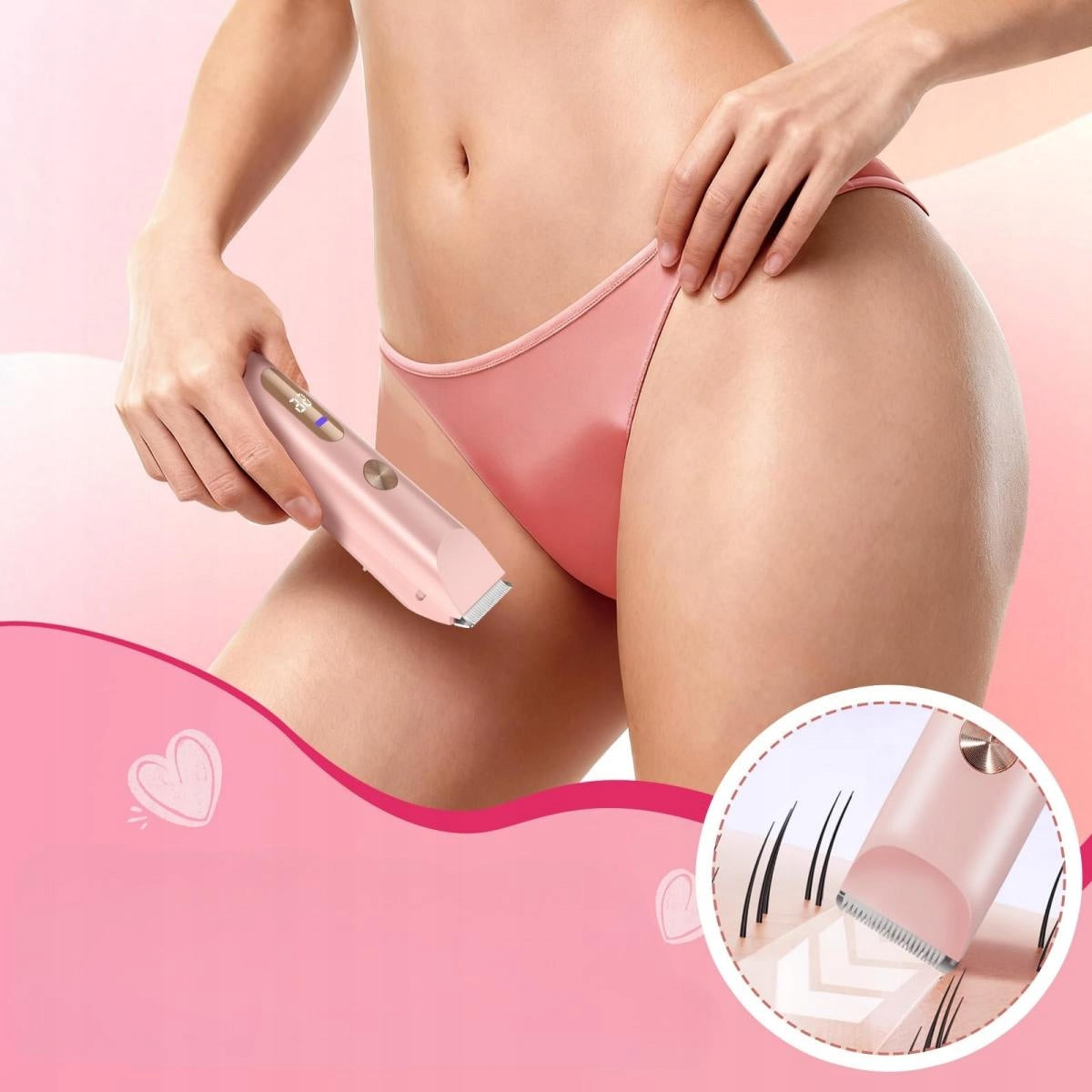 SHAVER WOMEN'S EPILATOR TRIMMER BODY CLIPPER BIKINI LEGS ARMPITS 2IN1 USB Packaging status original