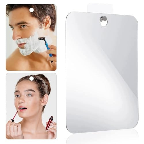 SHAVING MIRROR ACRYLIC NON-CRACKING FRAMELESS 2 PIECES 7 9X15CM Brand no brand