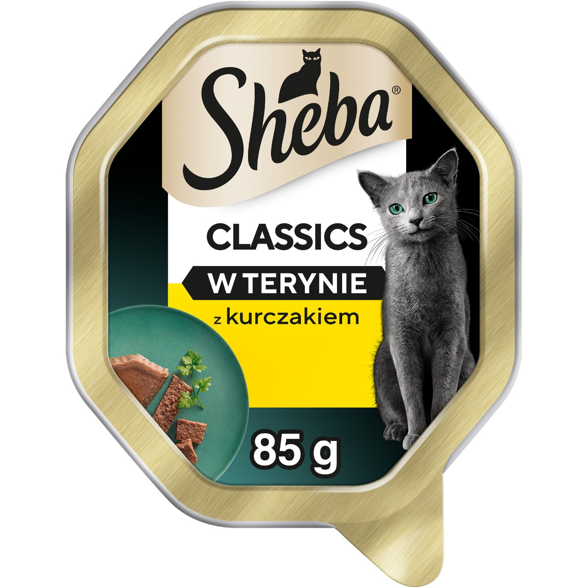 SHEBA Classics wet cat food with chicken in the territory tray 85 g Packaging status original