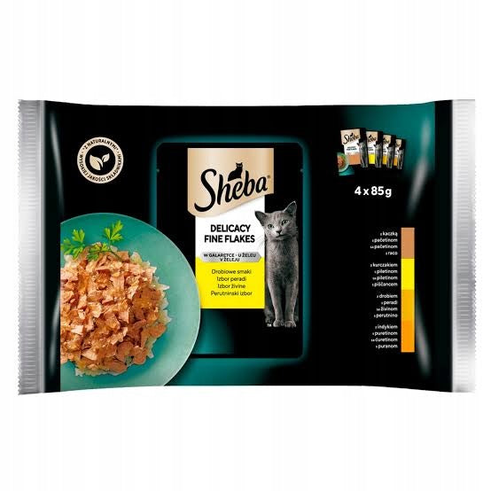 SHEBA POULTRY SACHET IN JELLY 4x85G