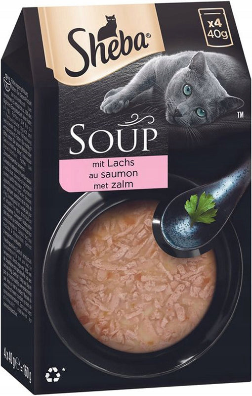 SHEBA SOUP soup cat broth with SALMON 4x40g