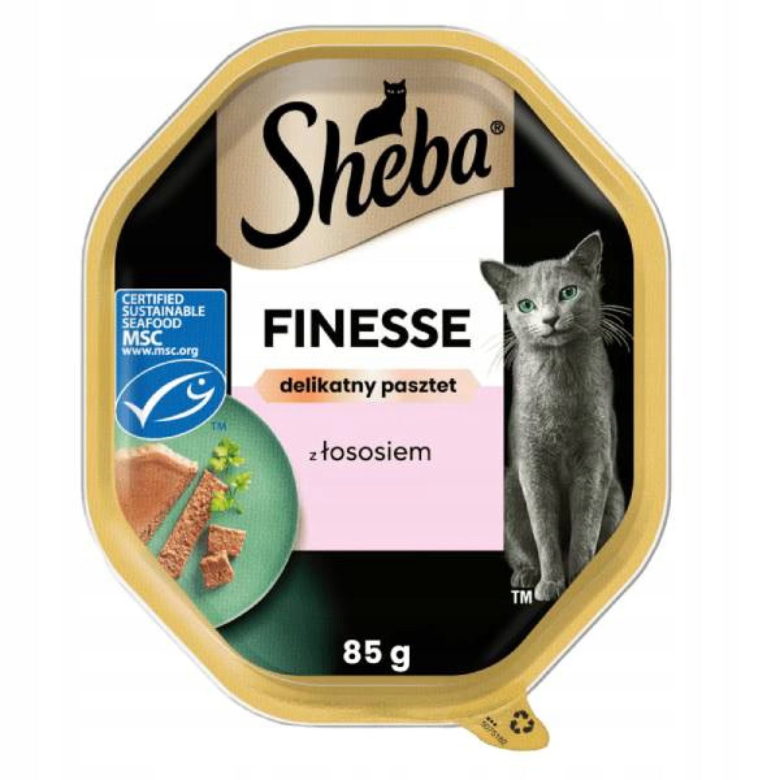 SHEBA Salmon Tray Wet Cat Food Pate 85g