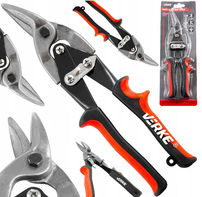 SHEET METAL CUTTING HAND SHEARS 10'' LEFT VERKE