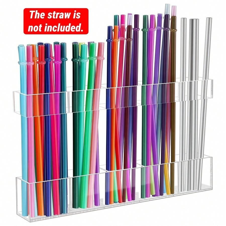 SHEIN ACRYLIC STRAW ORGANIZER S07__