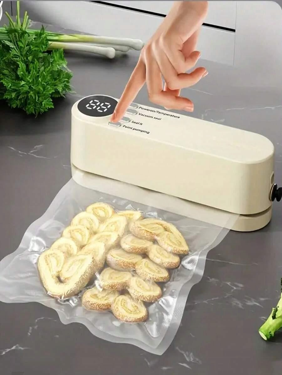 SHEIN BEIGE VACUUM SEALER S07__16,5X4,5X5,5 Model SJT-818
