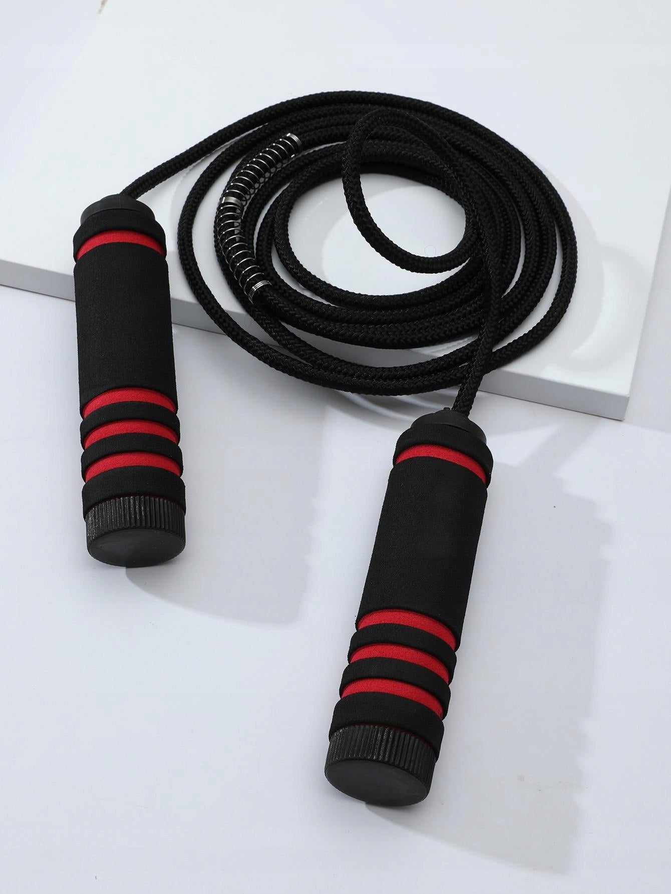 SHEIN BLACK SPORTS SKIPPING ROPE 1KP S07__