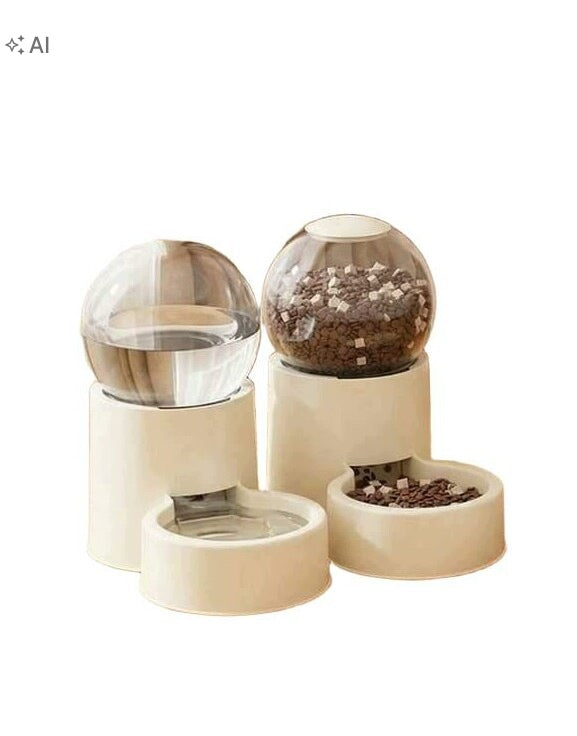 SHEIN CAT BOWL WITH DISPENSER S07__12X16X12CM