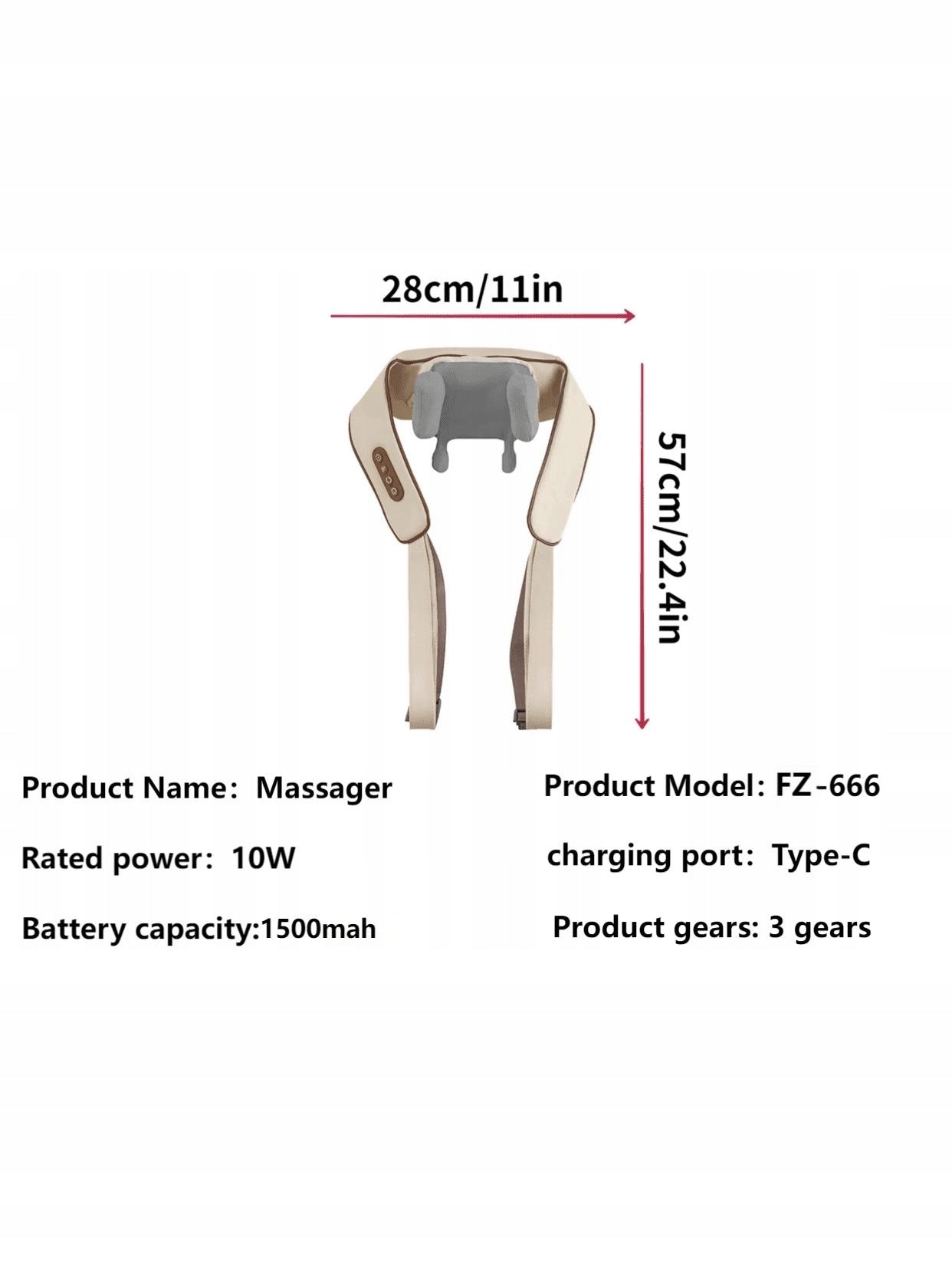 SHEIN GREY WIRELESS MASSAGER FN1 S07 Brand Shein