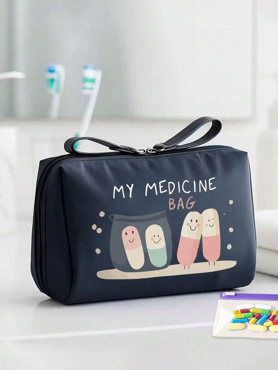 SHEIN MEDICINE ORGANIZER S07__15X10 Color black