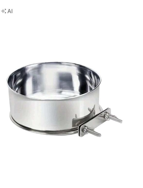 SHEIN SILVER DOG BOWL S07__16X6CM