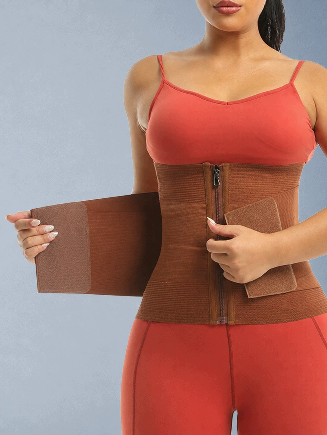 SHEIN SLIMMING BROWN BELT FOR SPORT M/L 1MA