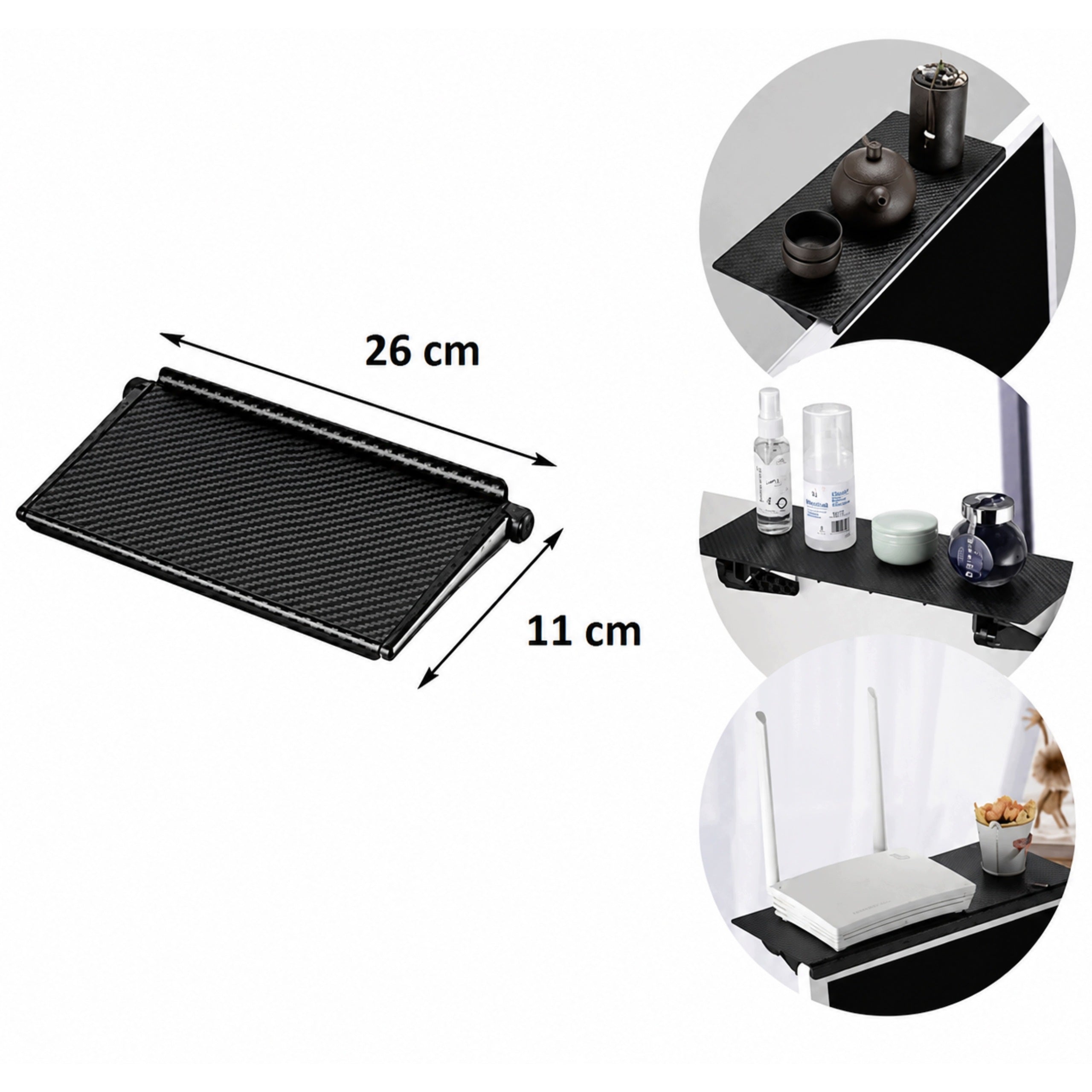 SHELF APPLIED TO TV MONITOR DECODER STAND DVBT ROUTER MODEM ORGANIZER Manufacturer code PÓŁKA NAKŁADANA NA MONITOR TV UCHWYT STOJAK1