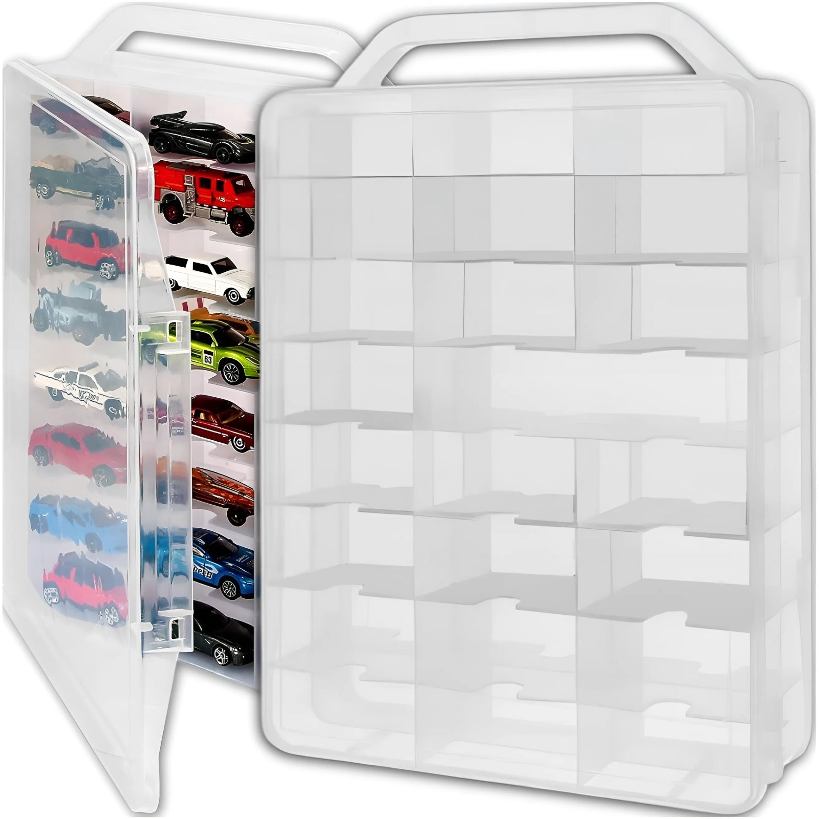 SHELF LOCKABLE SUITCASE FOR RESORAKI DISPLAY FOR 46 CARS Manufacturer code Zamykana Walizka na Resoraki