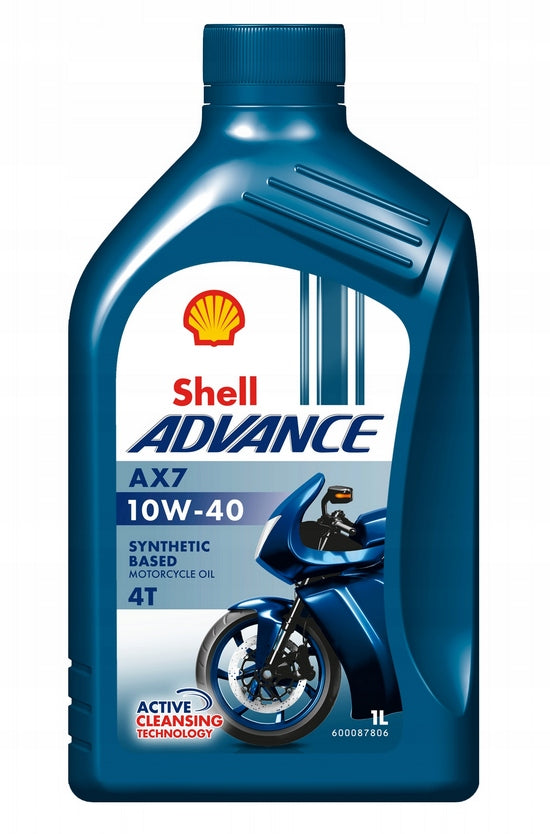 SHELL OIL ADVANCE AX7 4T 10W40 1L