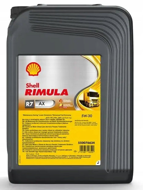 SHELL RIMULA R7 AX 5W-30 20L