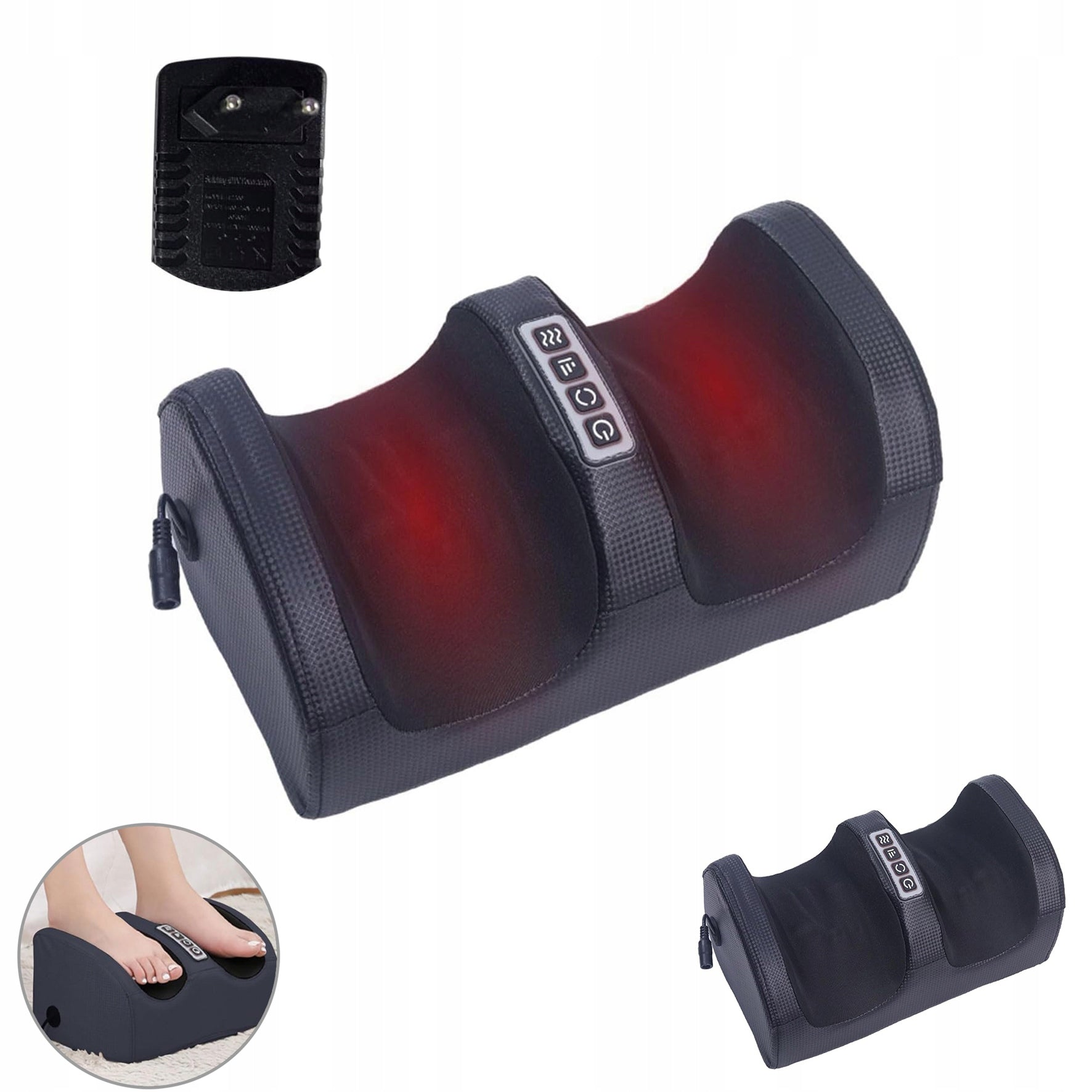 SHIATSU ELECTRIC FOOT MASSAGER HEATING THERAPY BODY RELAXATION MACHINE