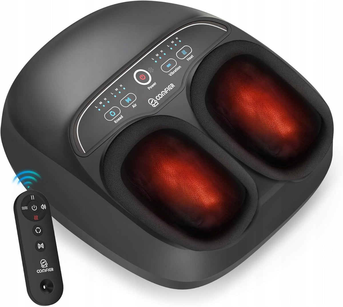 SHIATSU FOOT MASSAGER MULTIPLE MODES OF OPERATION HEATING COMPRESSION + REMOTE CONTROL