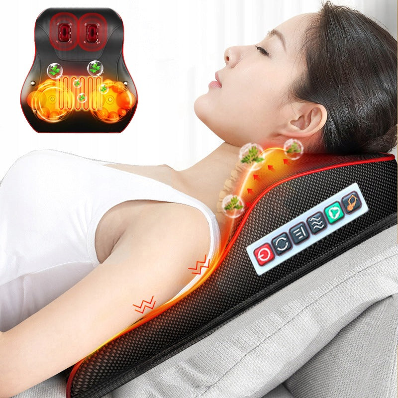 SHIATSU MASSAGE PILLOW FOR BACK NECK BODY LEGS HANDS QUIET HEATING Brand no brand