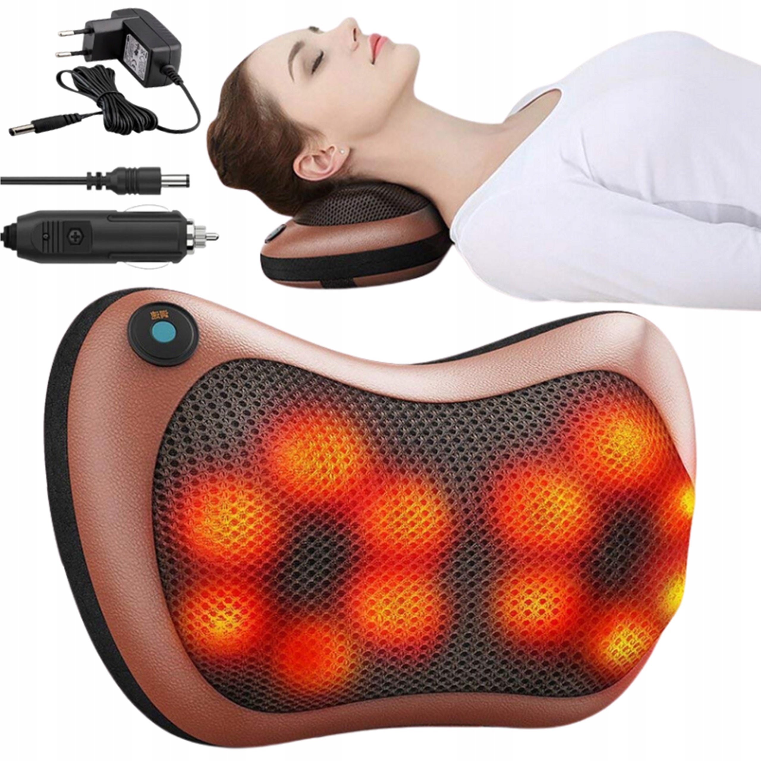SHIATSU MASSAGE PILLOW FOR BACK NECK MASSAGER Brand Przydasie.pl