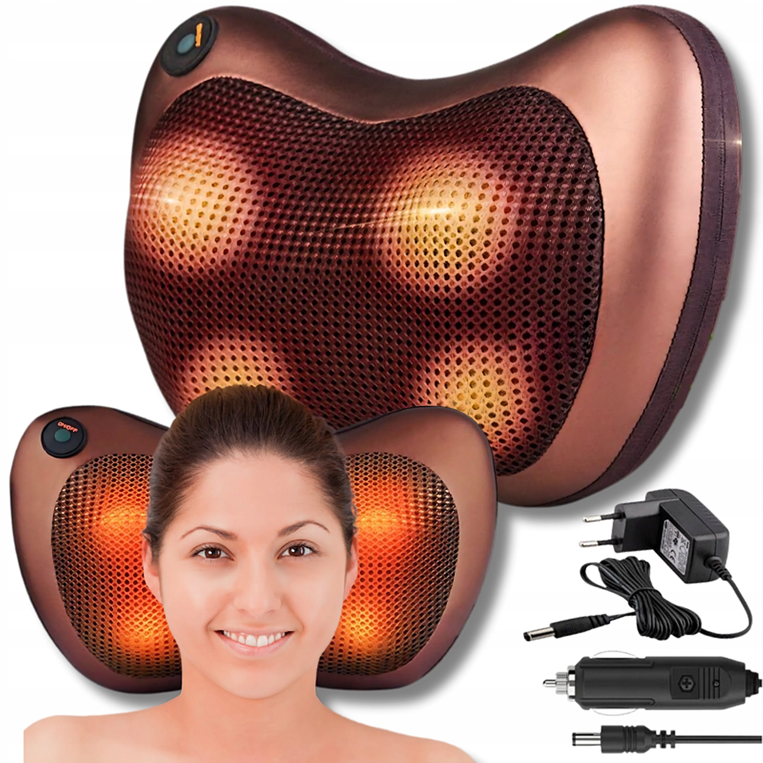 SHIATSU MASSAGE PILLOW FOR BACK NECK MASSAGER