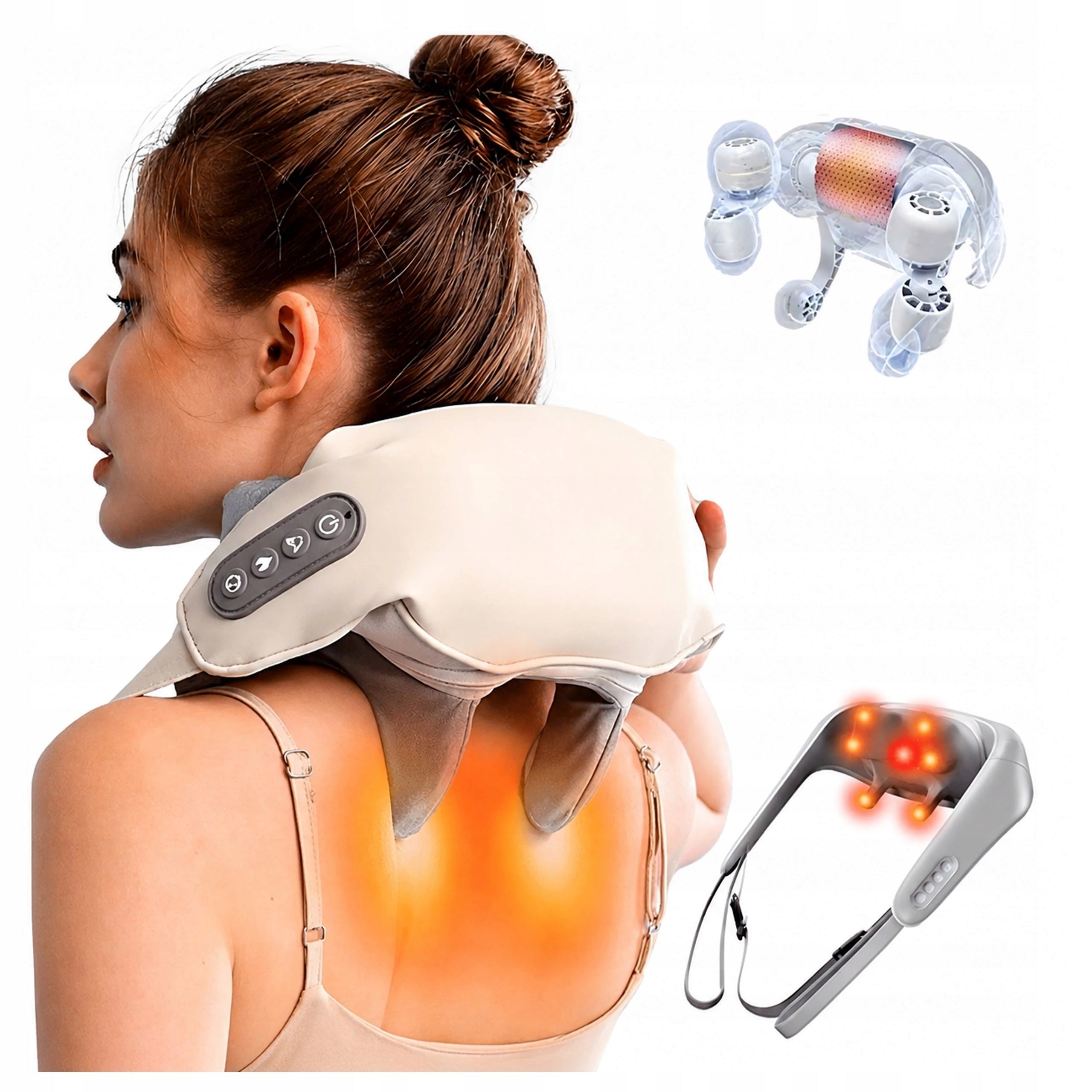 SHIATSU MASSAGER FOR BACK NECK WARMING COLLAR Brand no brand