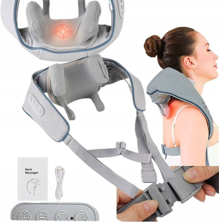 SHIATSU MASSAGER FOR NECK BACK FEET BODY WARMING GIFT MOM'S DAY Packaging status original