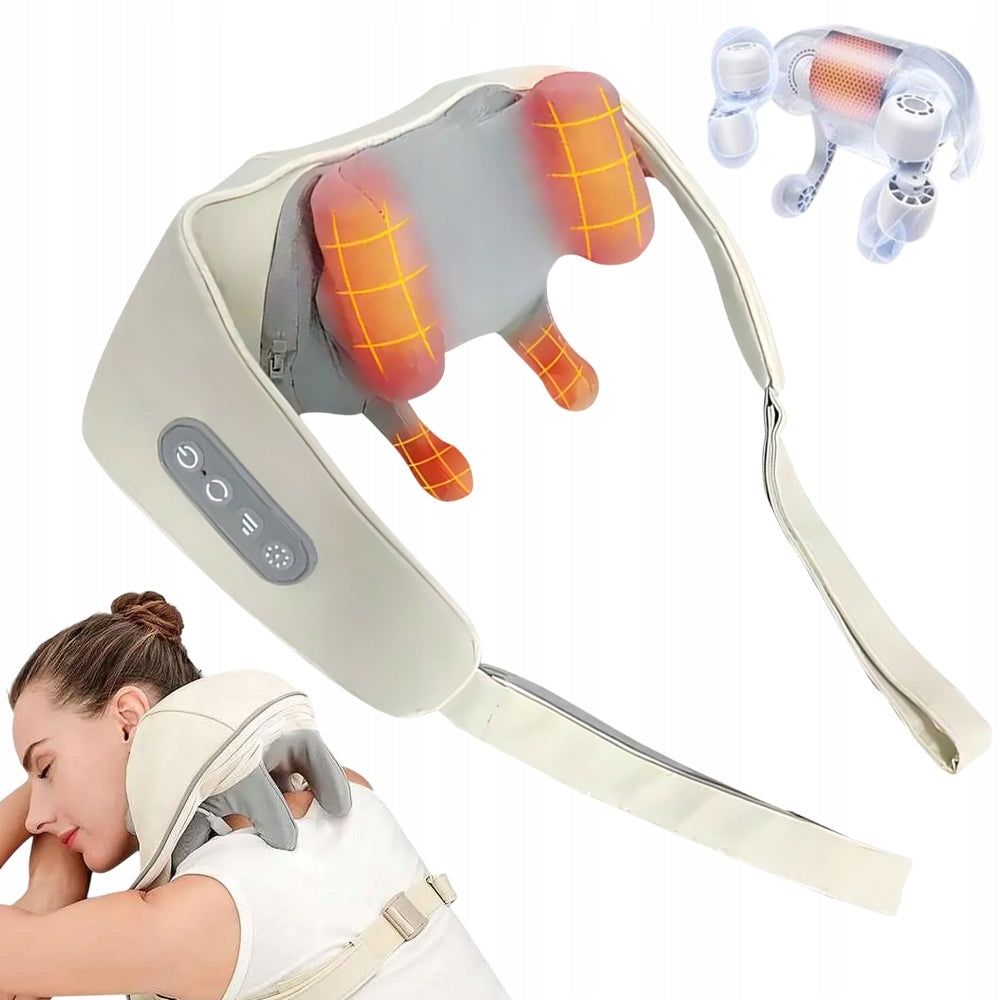 SHIATSU MASSAGER NECK BACK BODY HEATING RELAXING HEATING
