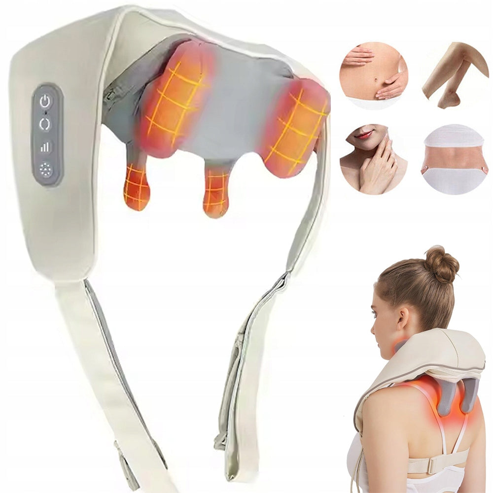 SHIATSU NECK AND BACK MASSAGER, DEEP BACK TISSUE NECK MASSAGER