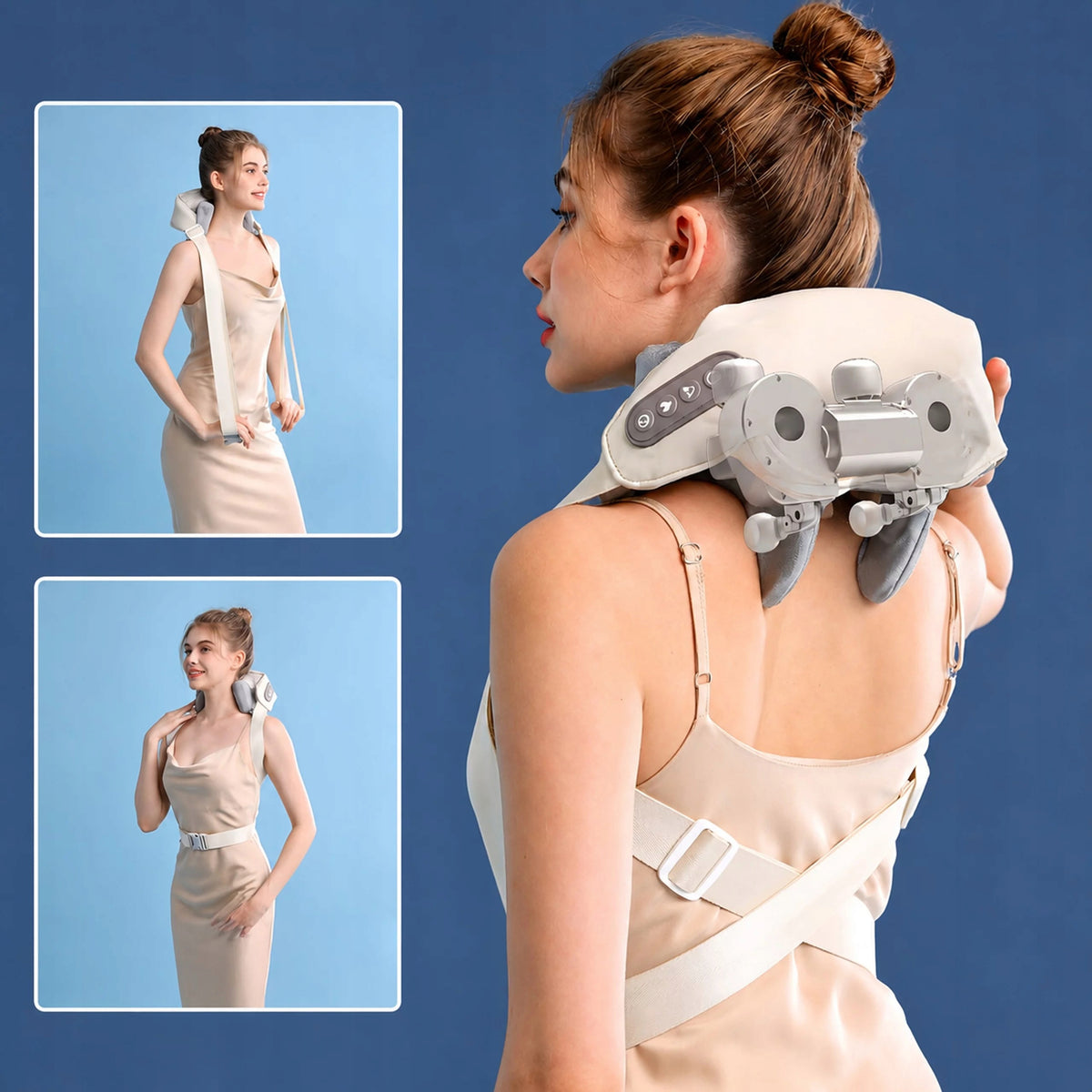 SHIATSU NECK MASSAGER BACK NECK MUSCLES HEATED RELAXING Brand Shiatsu
