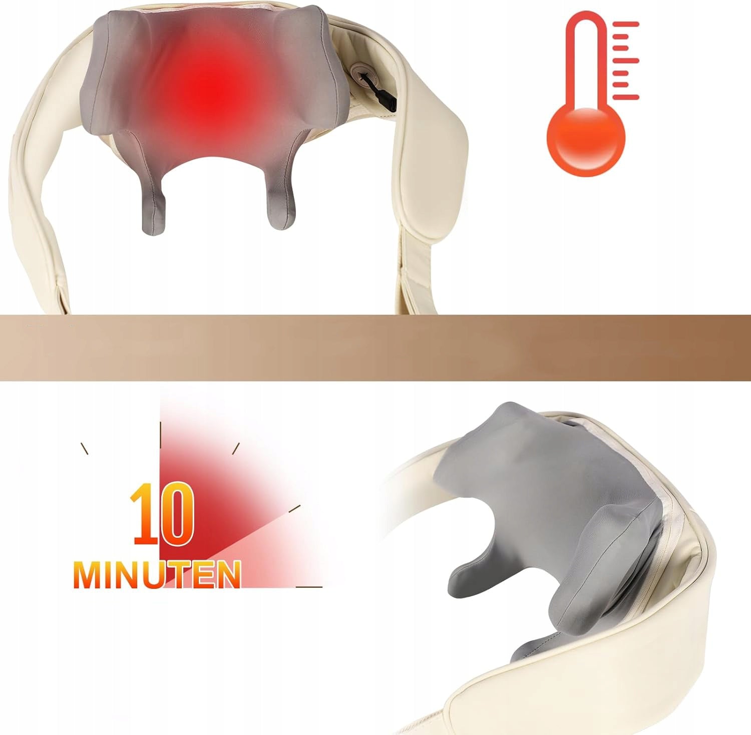 SHIATSU NECK MASSAGER, ELECTRIC TRAPEZOID NECK AND SHOULDER MASSAGER WITH HEAT Medical device no