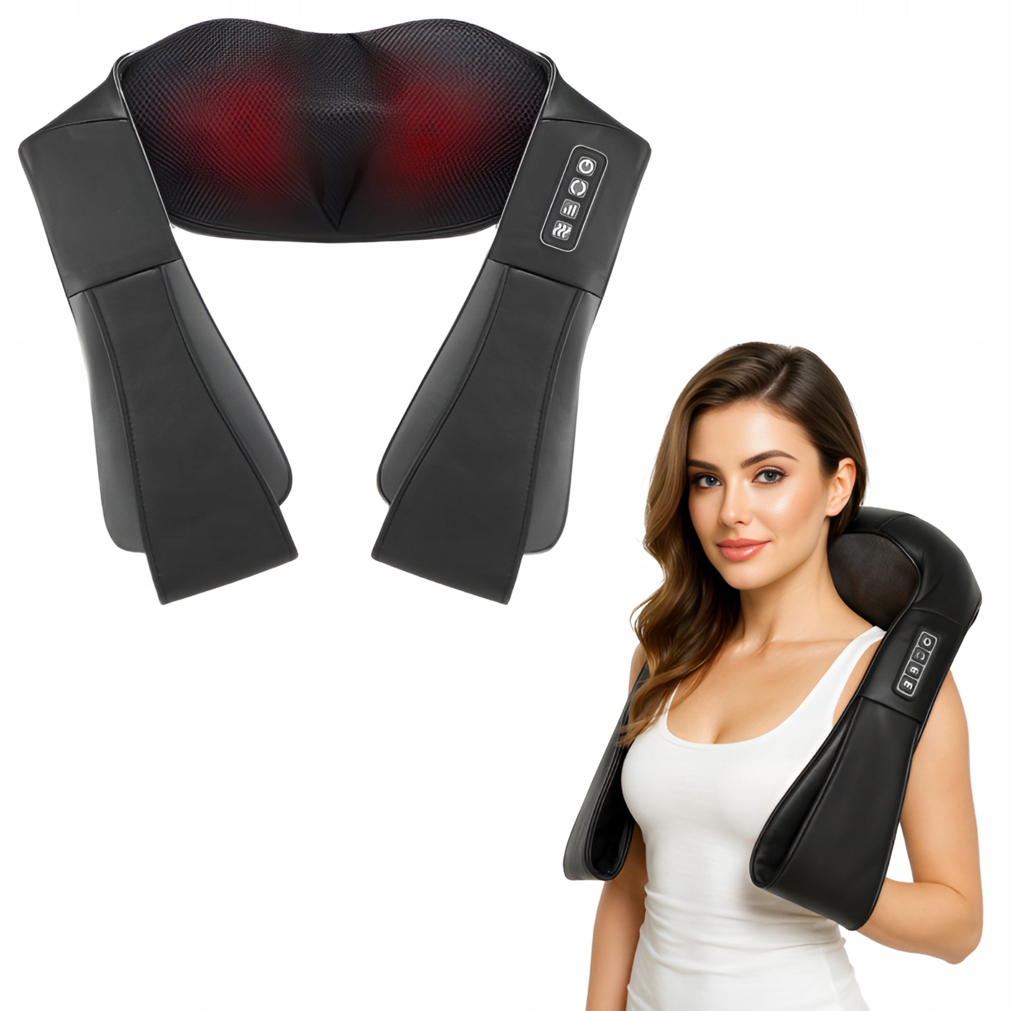 SHIATSU NECK MASSAGER HEATED MASSAGE HEATING COLLAR