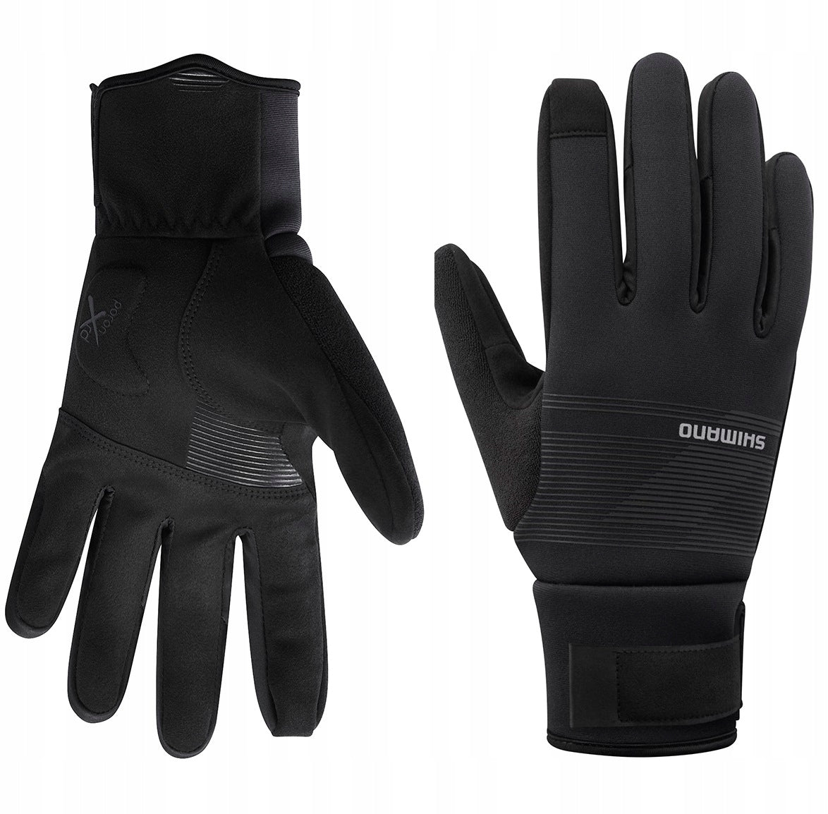 Fahrradhandschuhe Shimano Windbreak Thermal Schwarz 