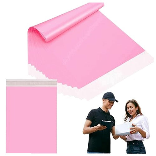 SHIPPING BAGS PINK SELF-SEALING 45X60 CM 10 PCS. plastic
