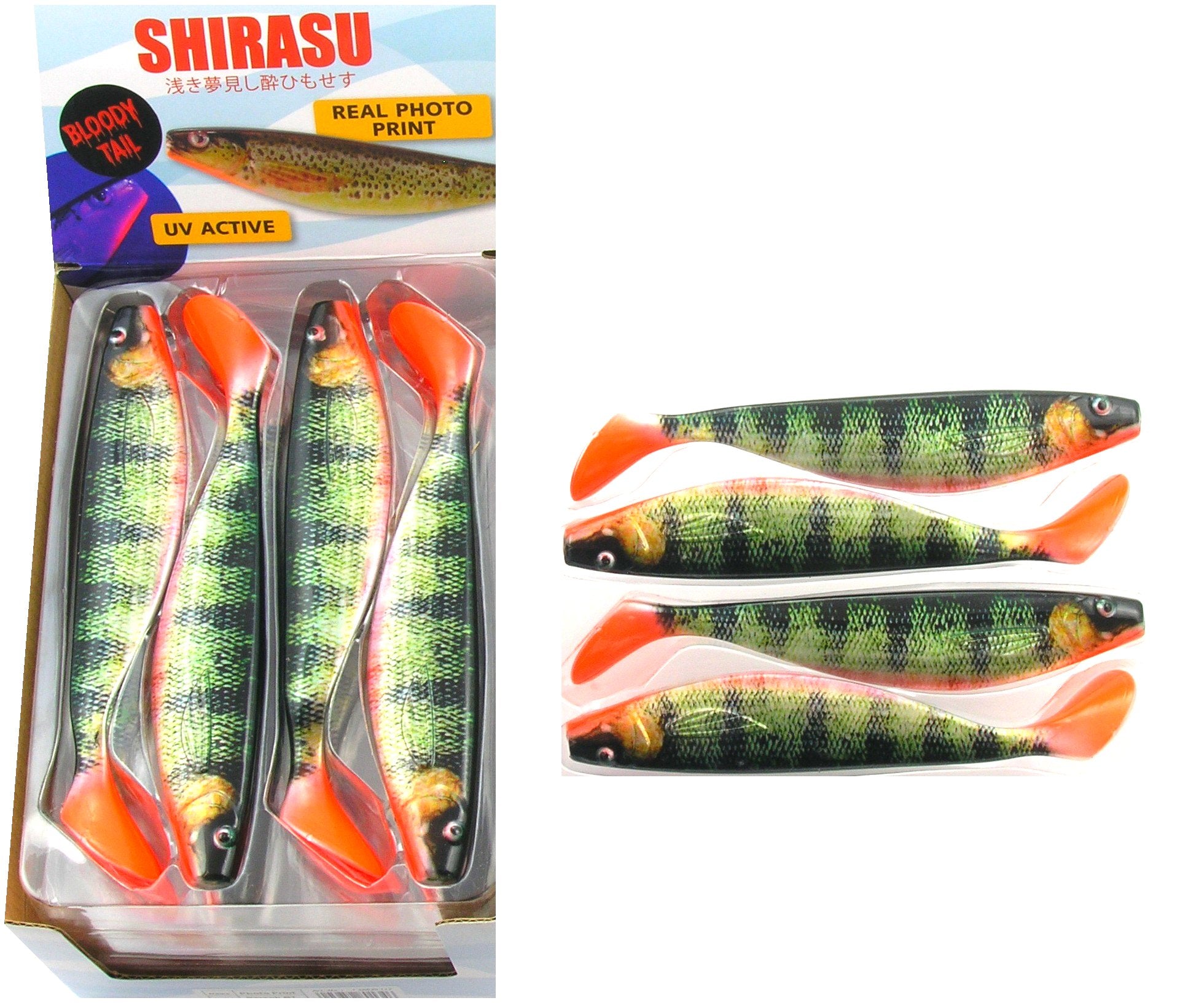 SHIRASU PERCH BT 17 cm UV ACTIVE REAL PHOTO PRINT Brand Balzer