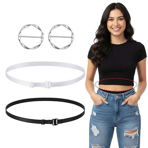 SHIRT STRIPPING TAPE SWEATSHIRTS ELASTIC ADJUSTABLE CHANGE STYLE 2 PCS